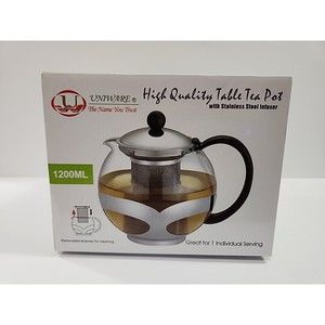 UNIWARE High Quality Table Tea / Coffee Pot With Stainless Steel Infuser 1200ml